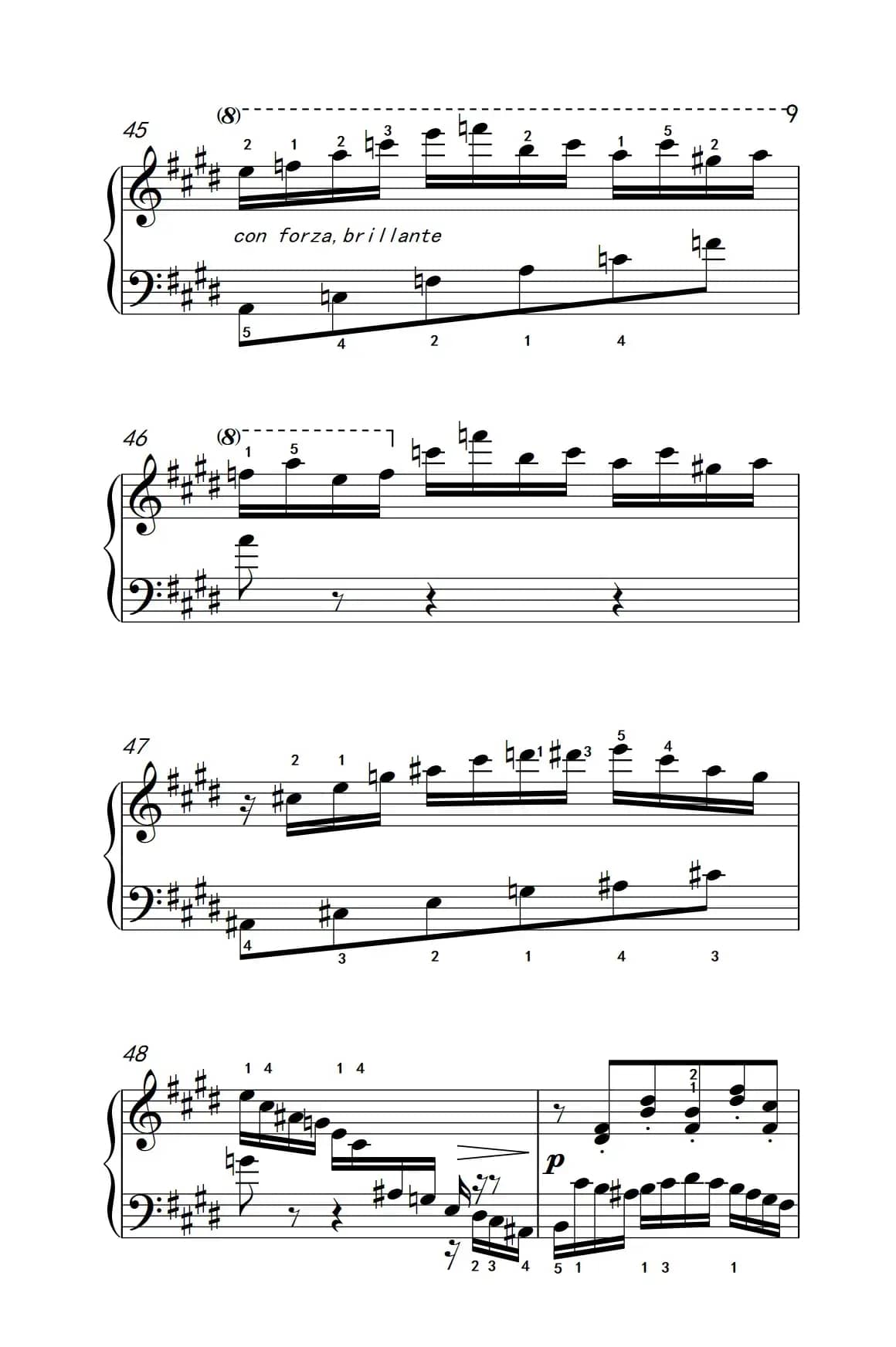 莫什科夫斯基 钢琴练习曲（第一首）