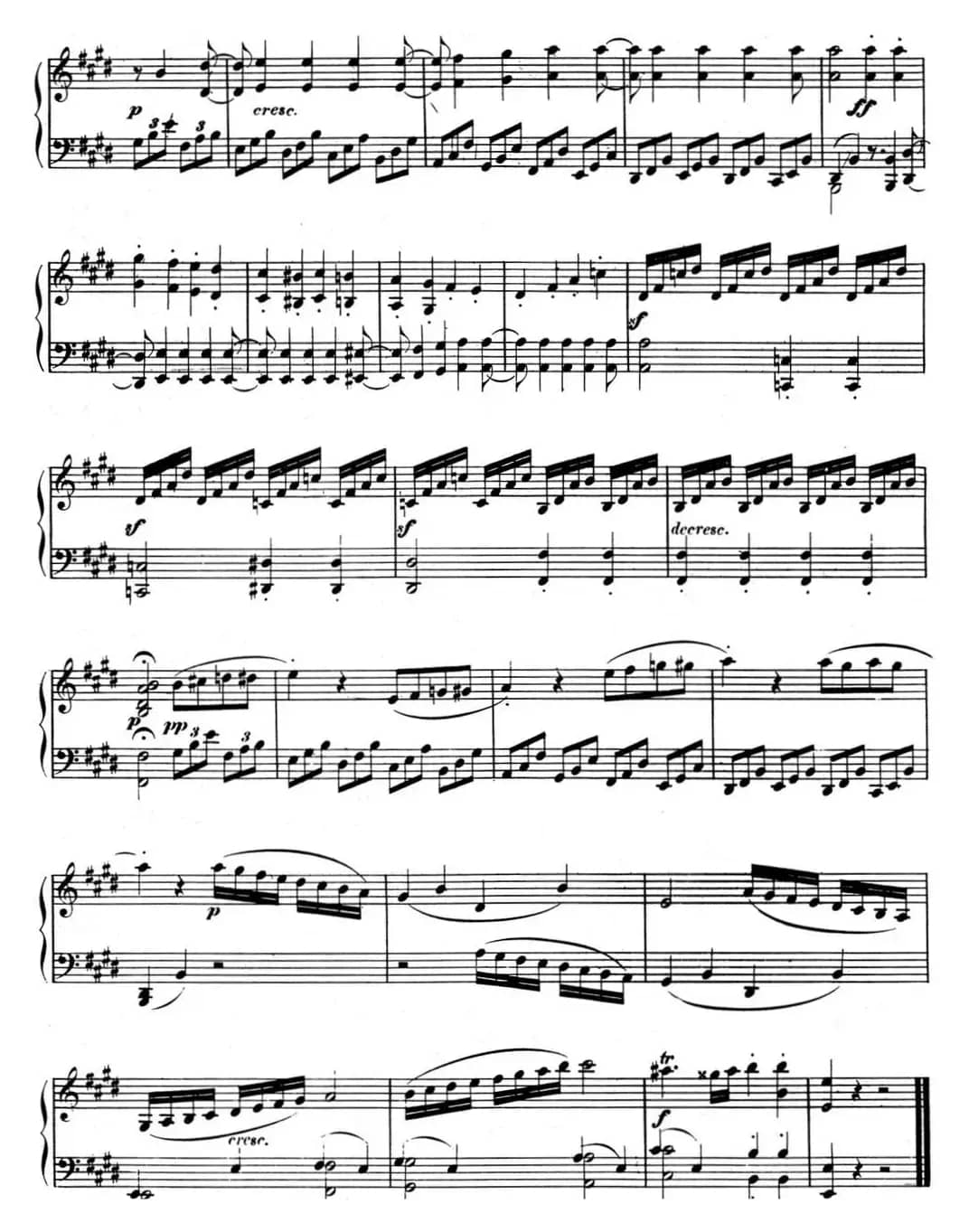 贝多芬钢琴奏鸣曲09 E大调 Op.14 No.1 E major