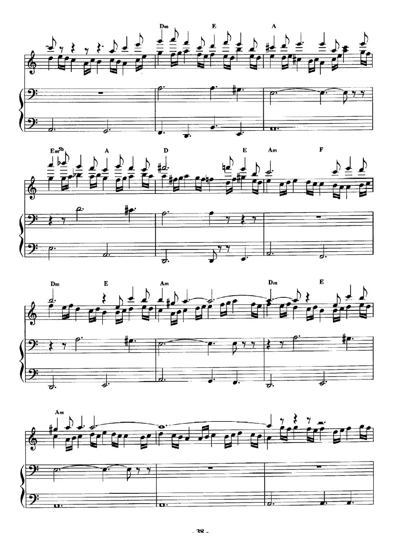 电影配乐大师莫瑞康最佳20首钢琴谱（Best of Ennio Morricone·11）