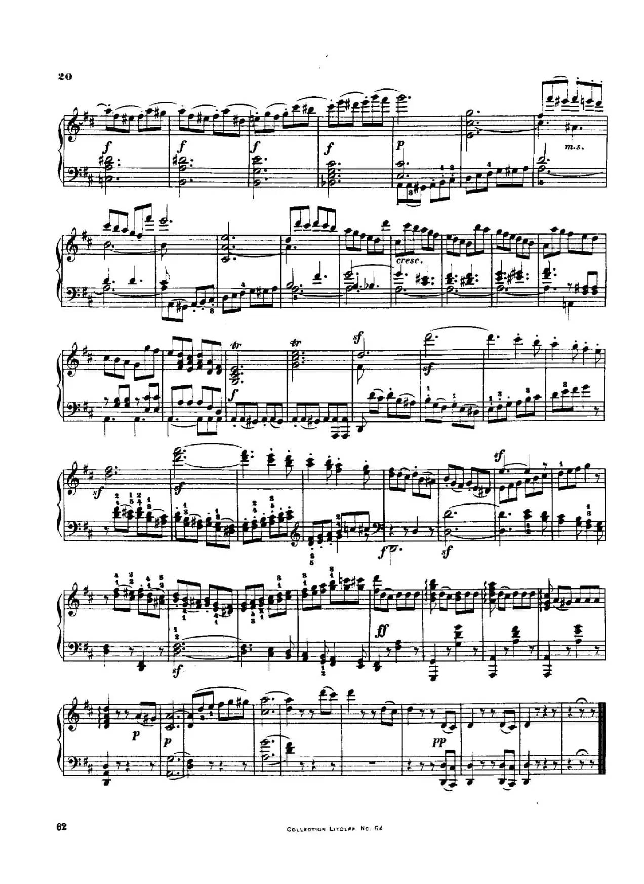 String Quartet No.3 in D Major Op.18-3（D大调第三弦乐四重奏·钢琴独奏版）