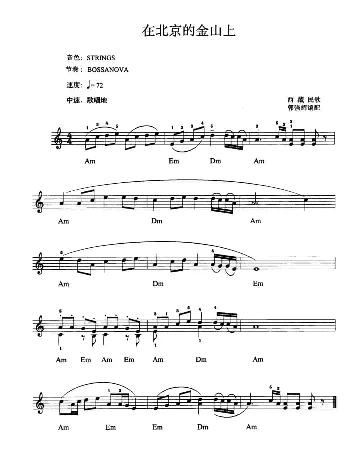 在北京的金山上