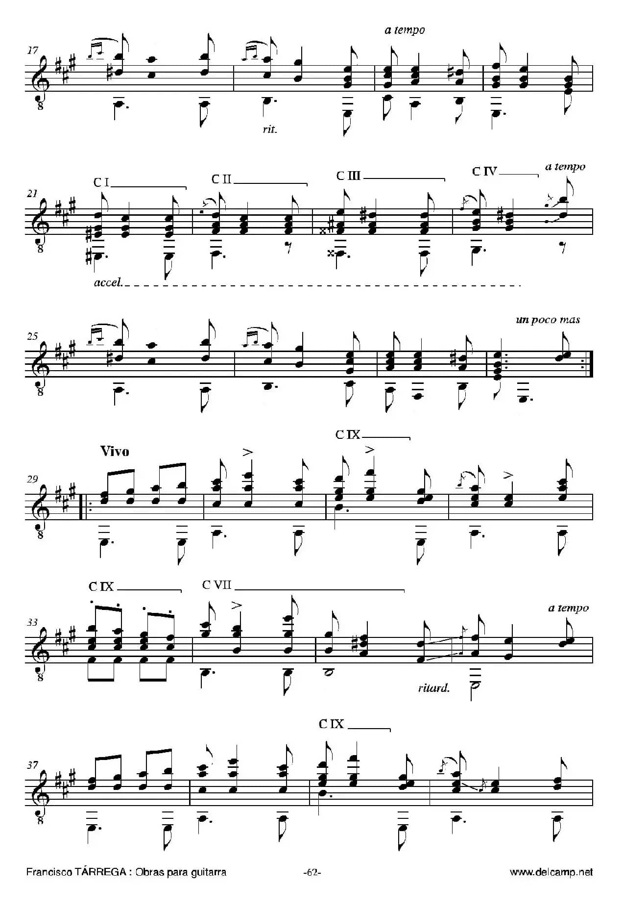 《塔雷加作品全集》第4部分（古典吉他）