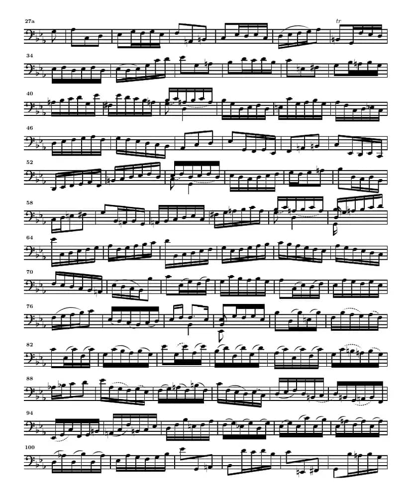 巴赫《大提琴无伴奏六首组曲》：Suite Ⅴ