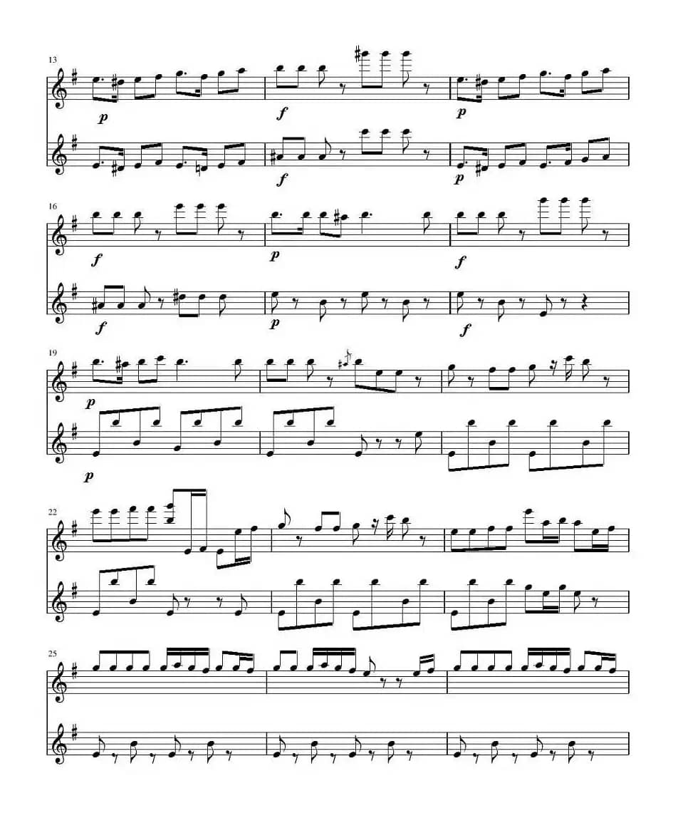 Title Theme of Angry Birds（《愤怒的小鸟》主题曲））（二重奏）