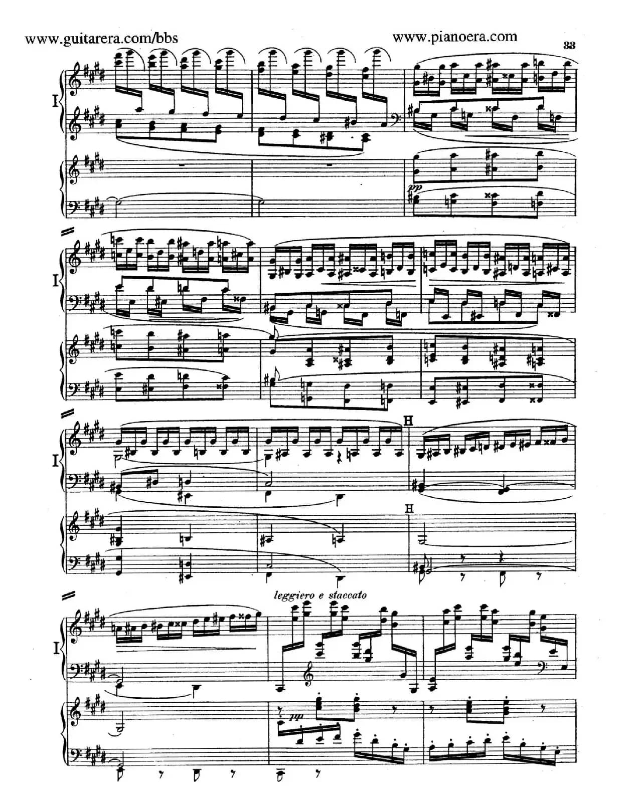 Piano Concerto in E Major Op.59(E大调钢琴协奏曲·双钢琴·第二乐章)