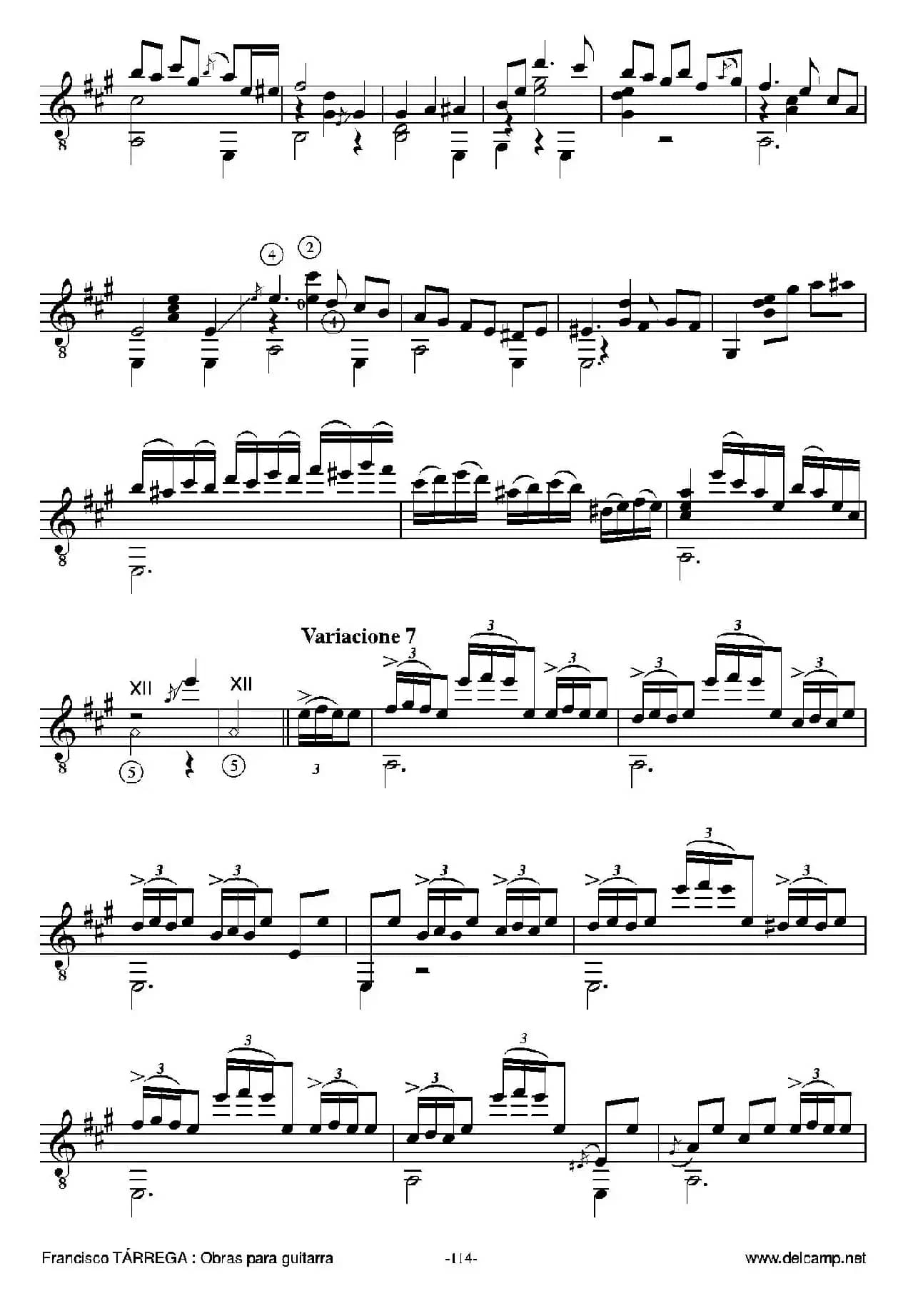 《塔雷加作品全集》第6部分（古典吉他）