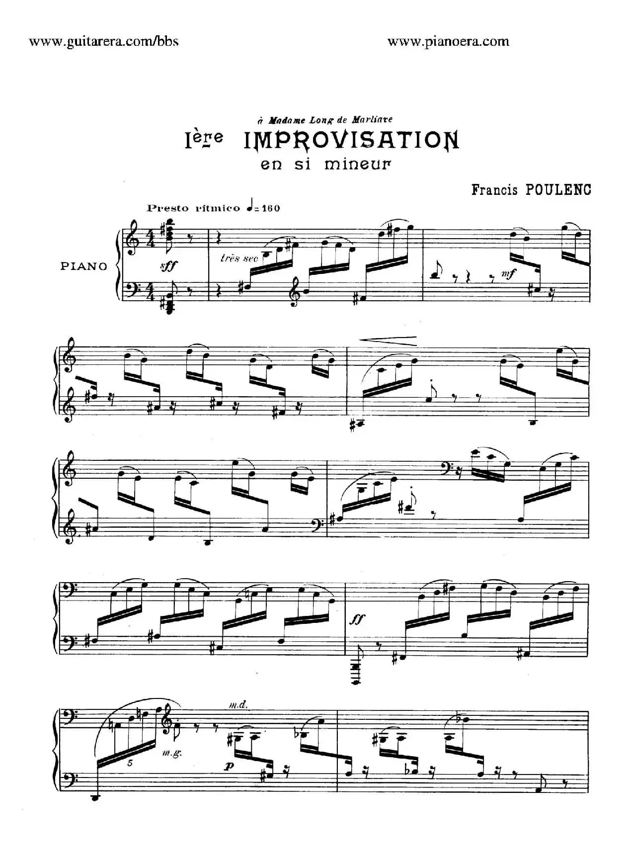 15 Improvisations（15首即兴曲·Ⅰ）