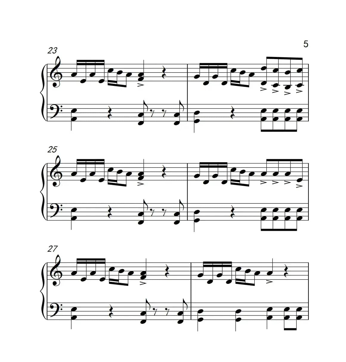 自由飞翔（《弹吧音教》制谱版）