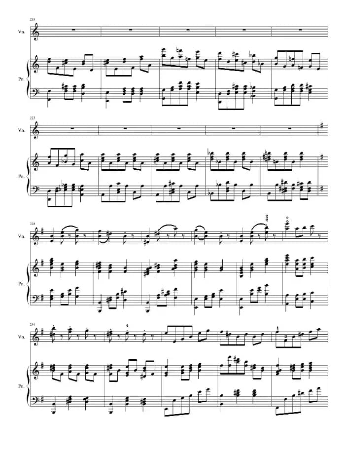 A小调舞曲（For Piano And Violin）