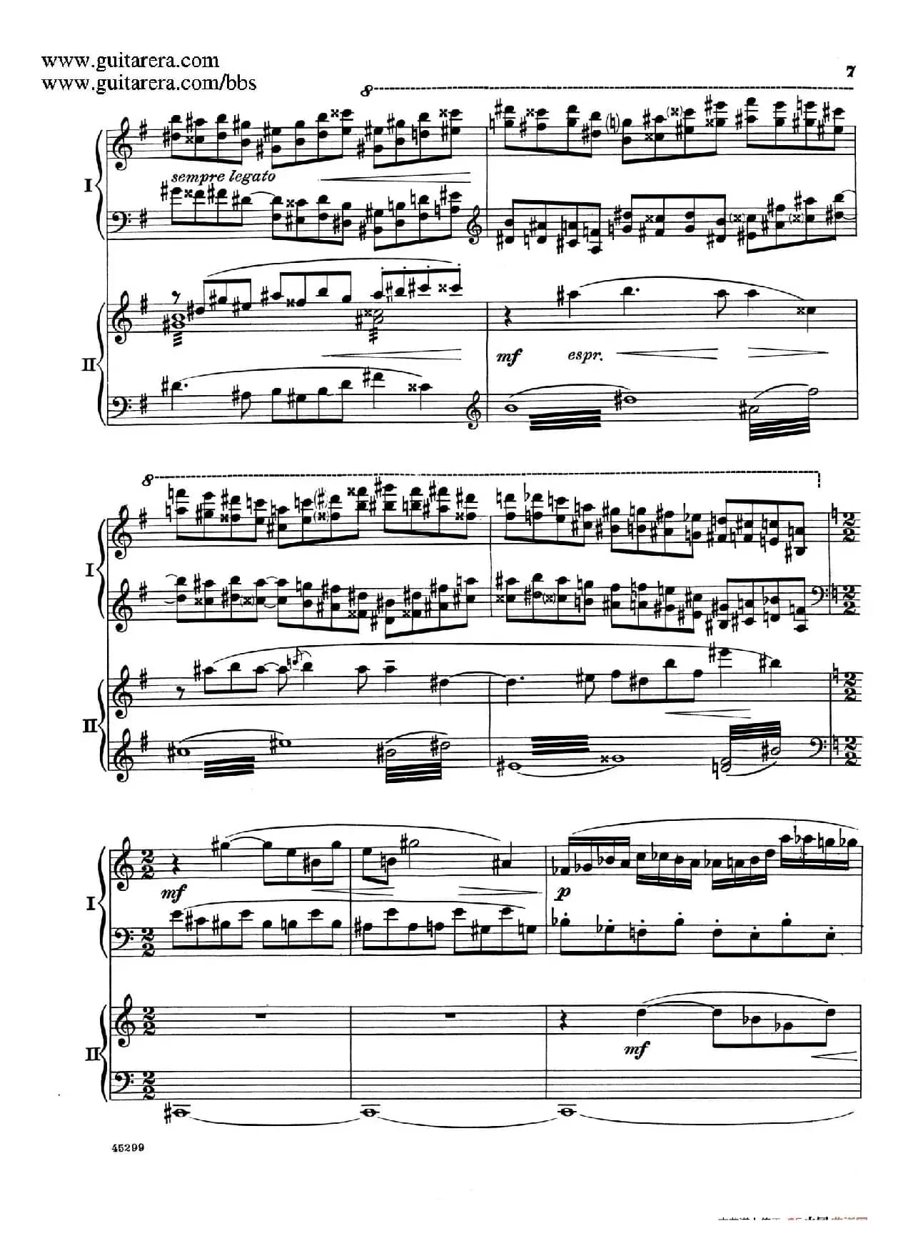 Piano Concerto Op.38（钢琴协奏曲·双钢琴·第一乐章）