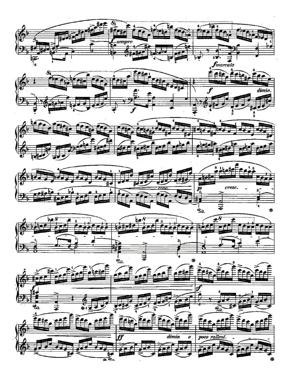 肖邦钢琴练习曲，Op.10之八
