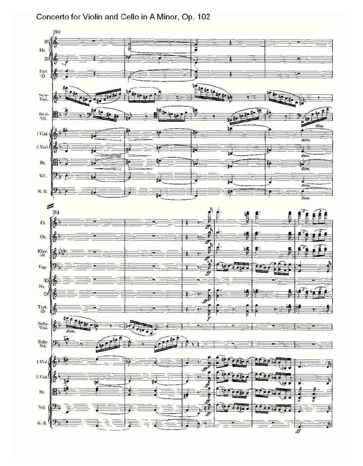 A小调小提琴与大提琴协奏曲, Op.102第三乐章