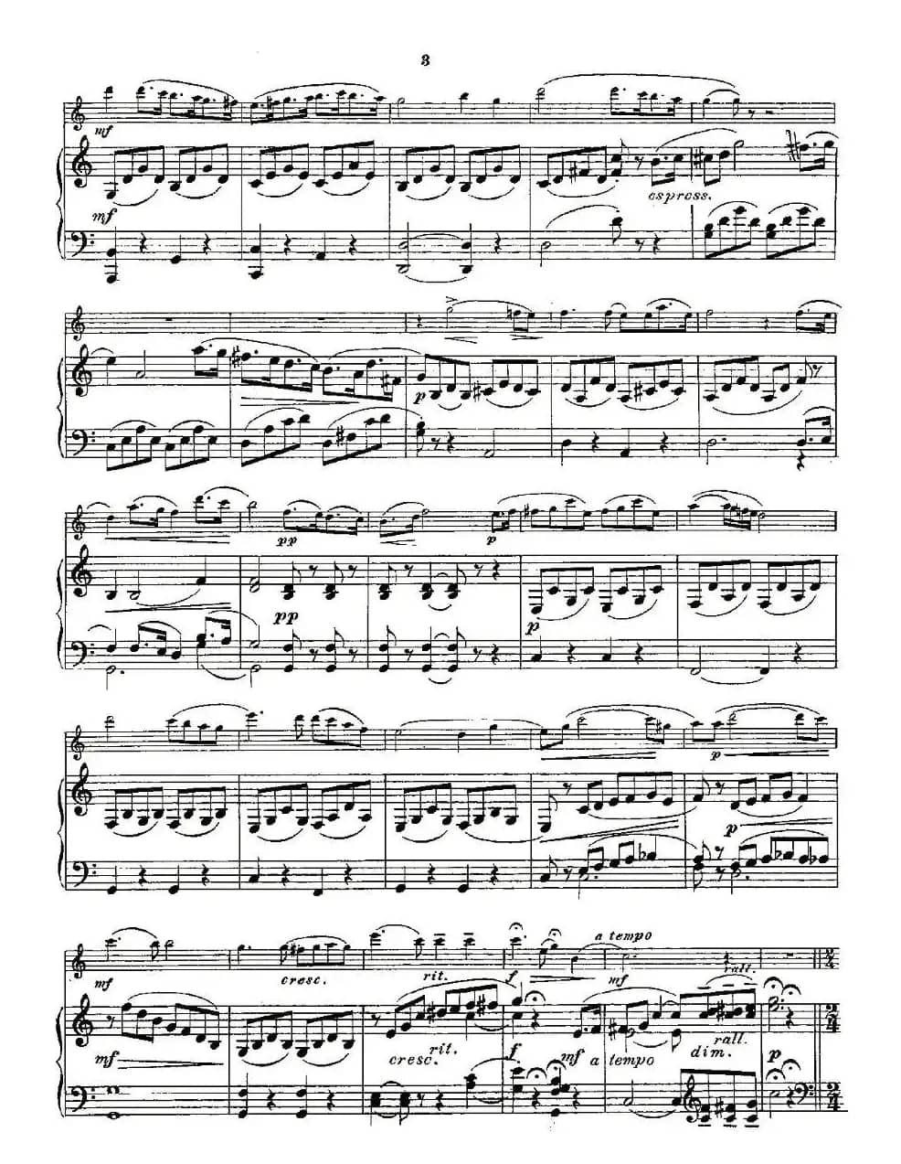 Opern-Transcriptionen.Op.45-7（长笛+钢琴伴奏）