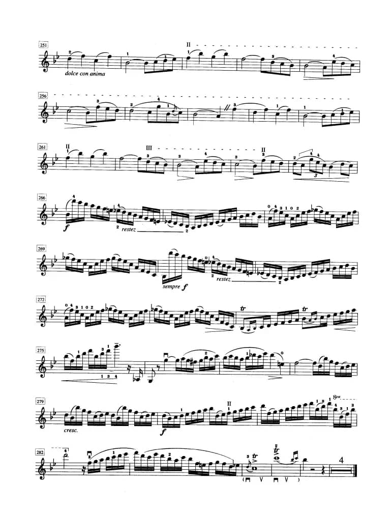 bB大调第六协奏曲（P.Rode）（小提琴分谱）