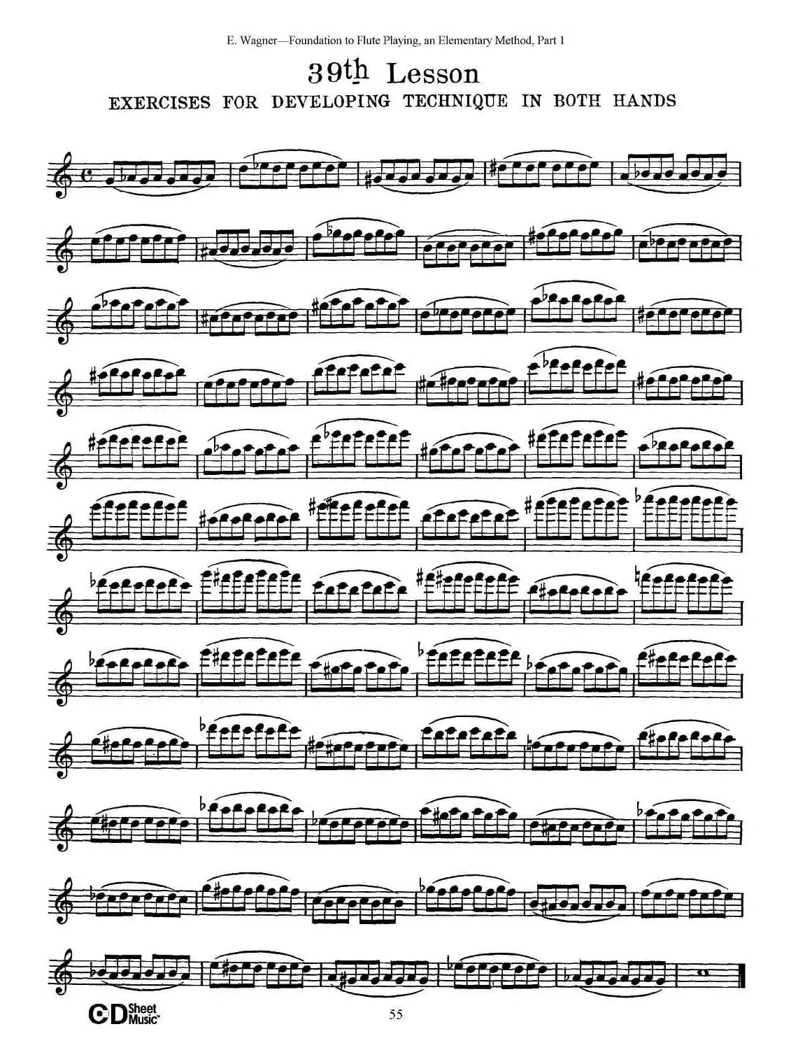 长笛演奏基础教程练习（31—40）