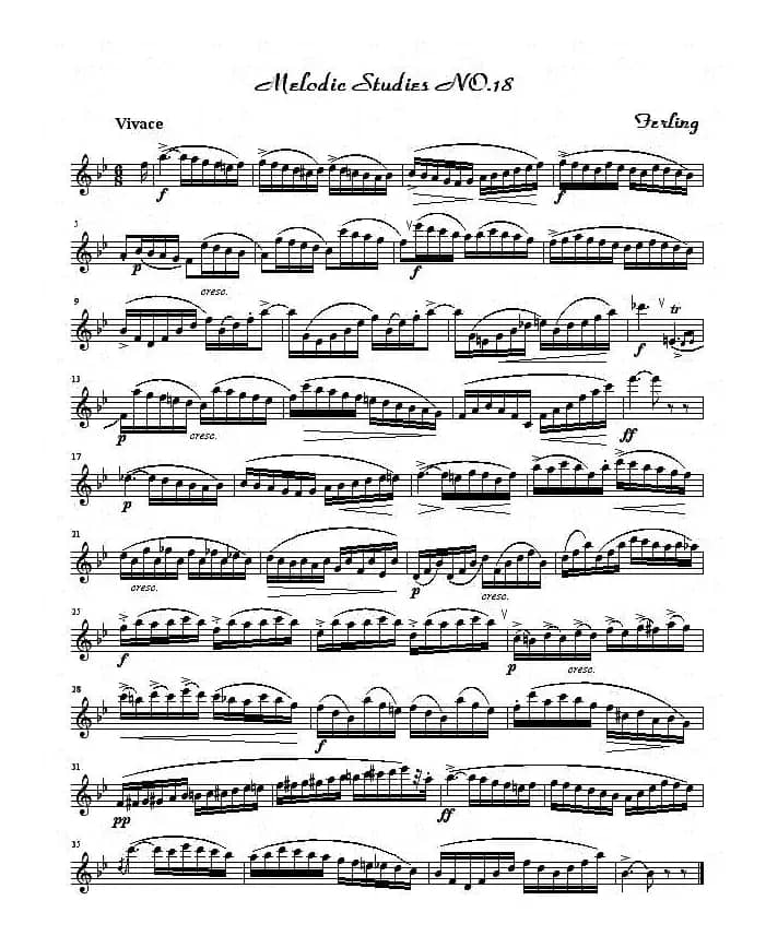 四十八首旋律练习曲之十八