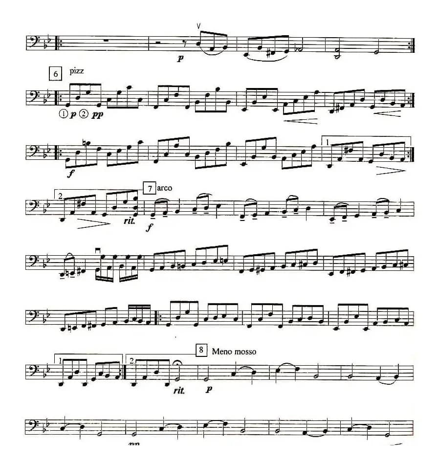 帕萨卡利亚（四重奏之大提琴）