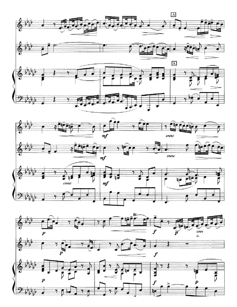 二重奏鸣曲（小号+钢琴伴奏）