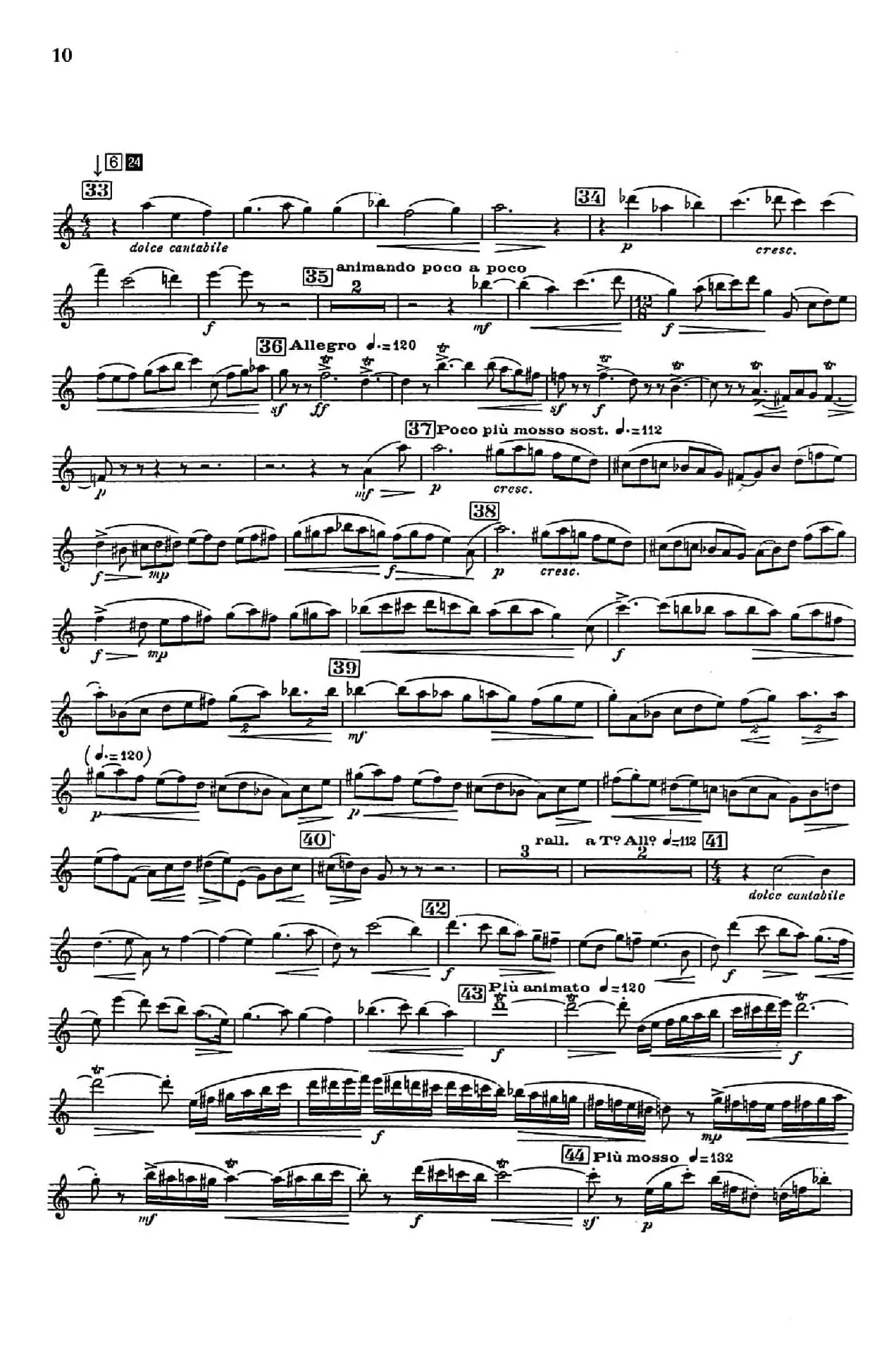 Glazunov Op.109（格拉组诺夫协奏曲Op.109）（中音萨克斯分谱）