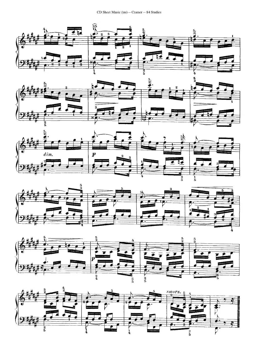 Cramer - 84 exercices（81—84）（克拉莫84首钢琴练习曲）