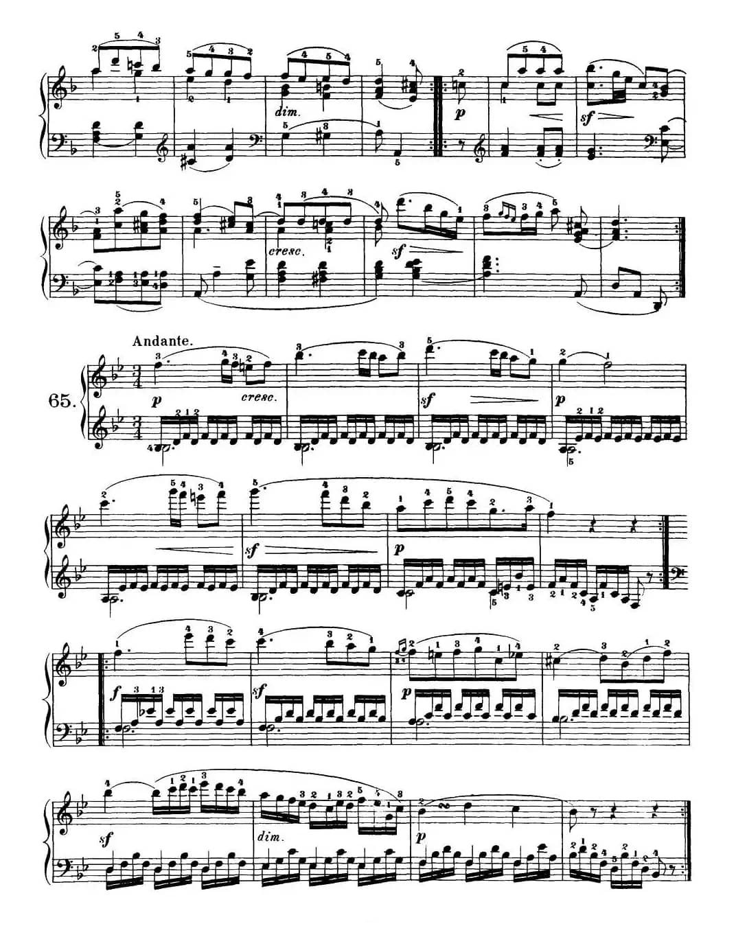 One Hundred and Ten Easy and Progressive Exercises Op.453(车尔尼110首简易练习曲 61——71)