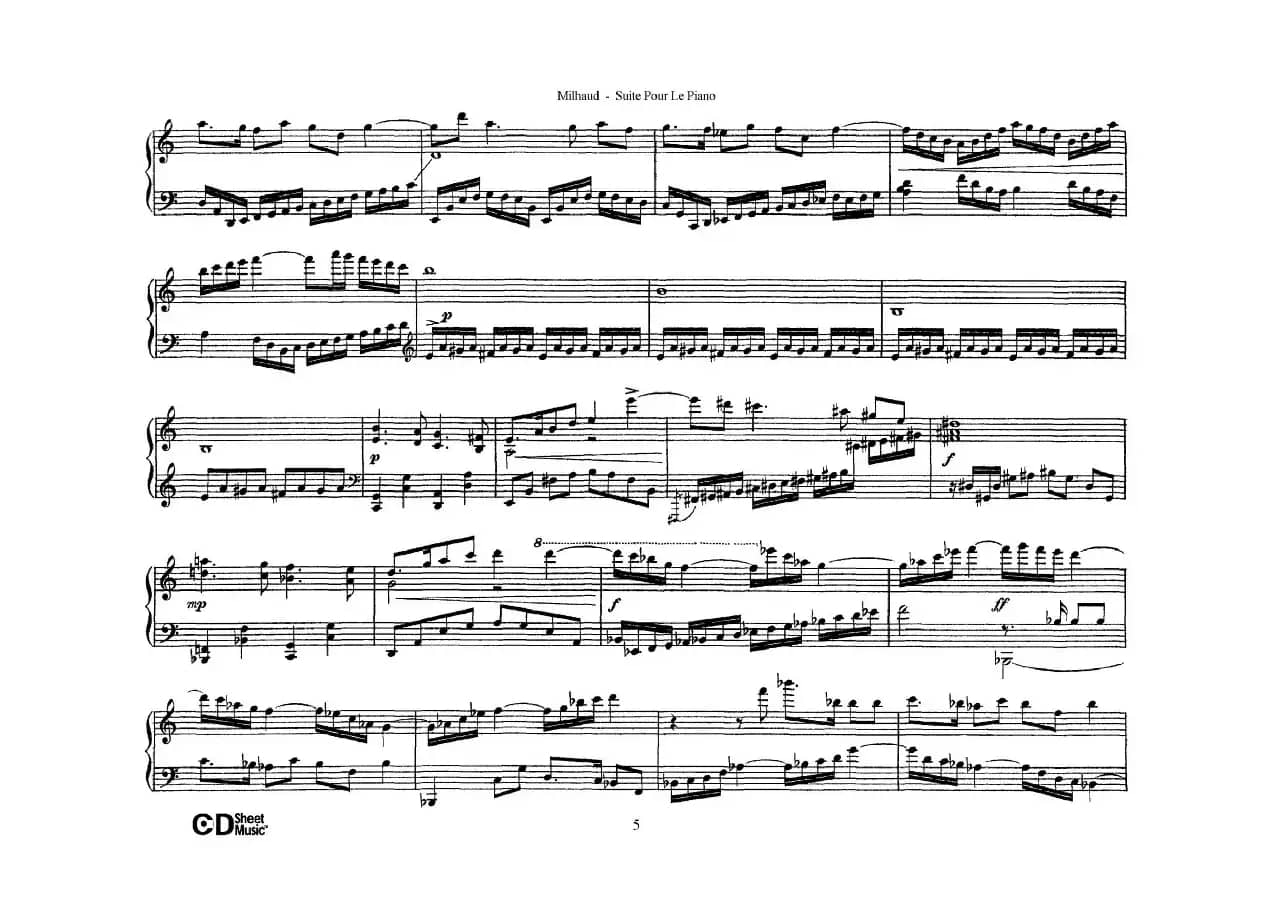 Suite Pour Le Piano Op.8（钢琴组曲·Ⅱ）