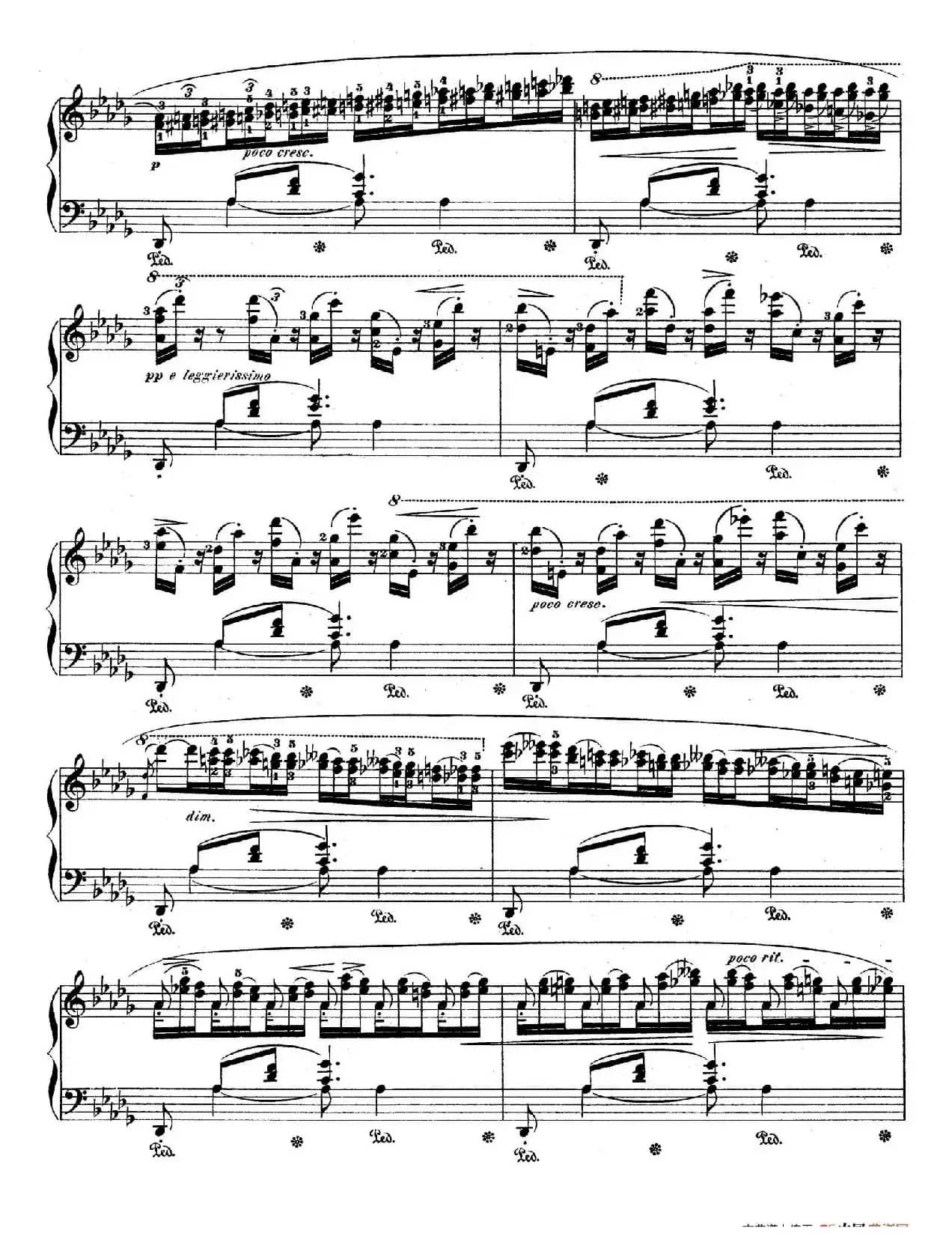 Berceuse in D-flat Major Op.57（降D大调摇篮曲）