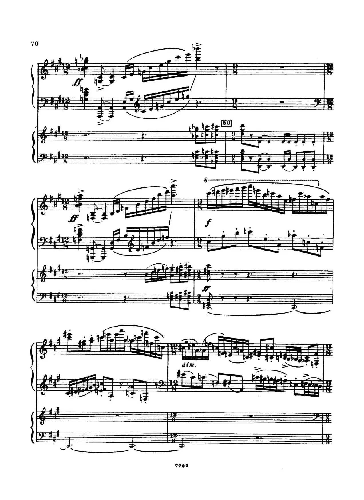 升f小调第一钢琴协奏曲 Op.1（双钢琴版）