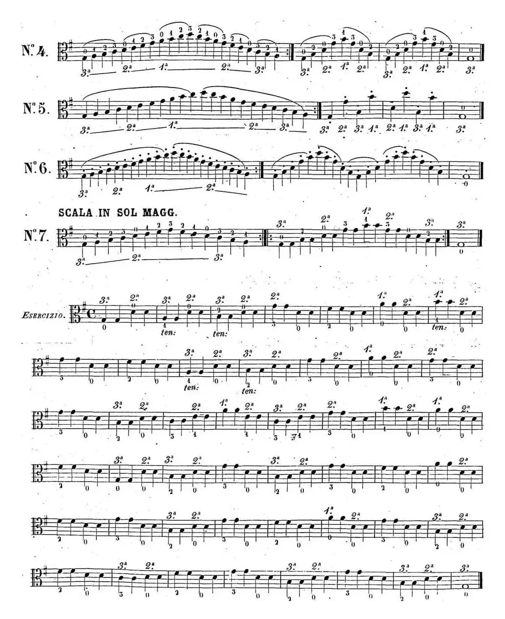 卡瓦利尼《中提琴演奏教程》练习曲