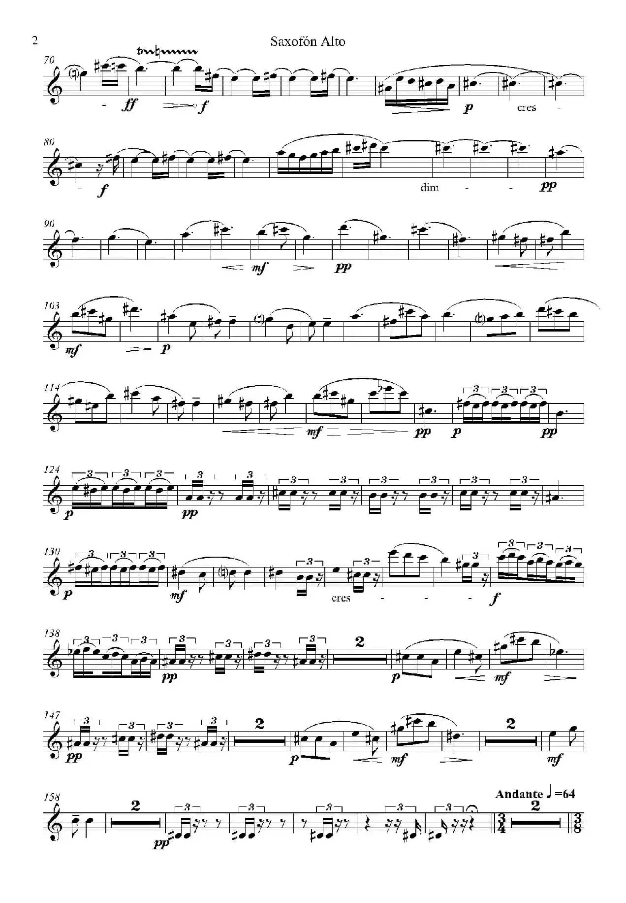 IMPROMTUS（中音萨克斯分谱）