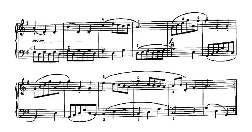 小步舞曲（练习三和弦的琶音）