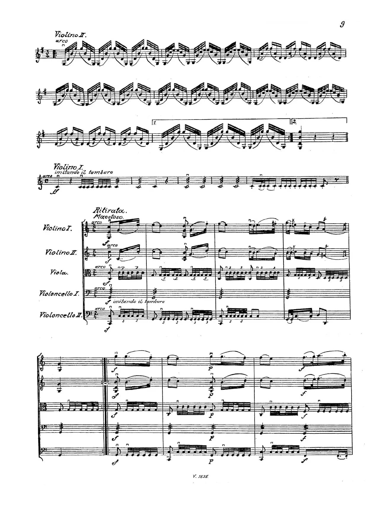 马德里街道小夜曲（弦乐四重奏）