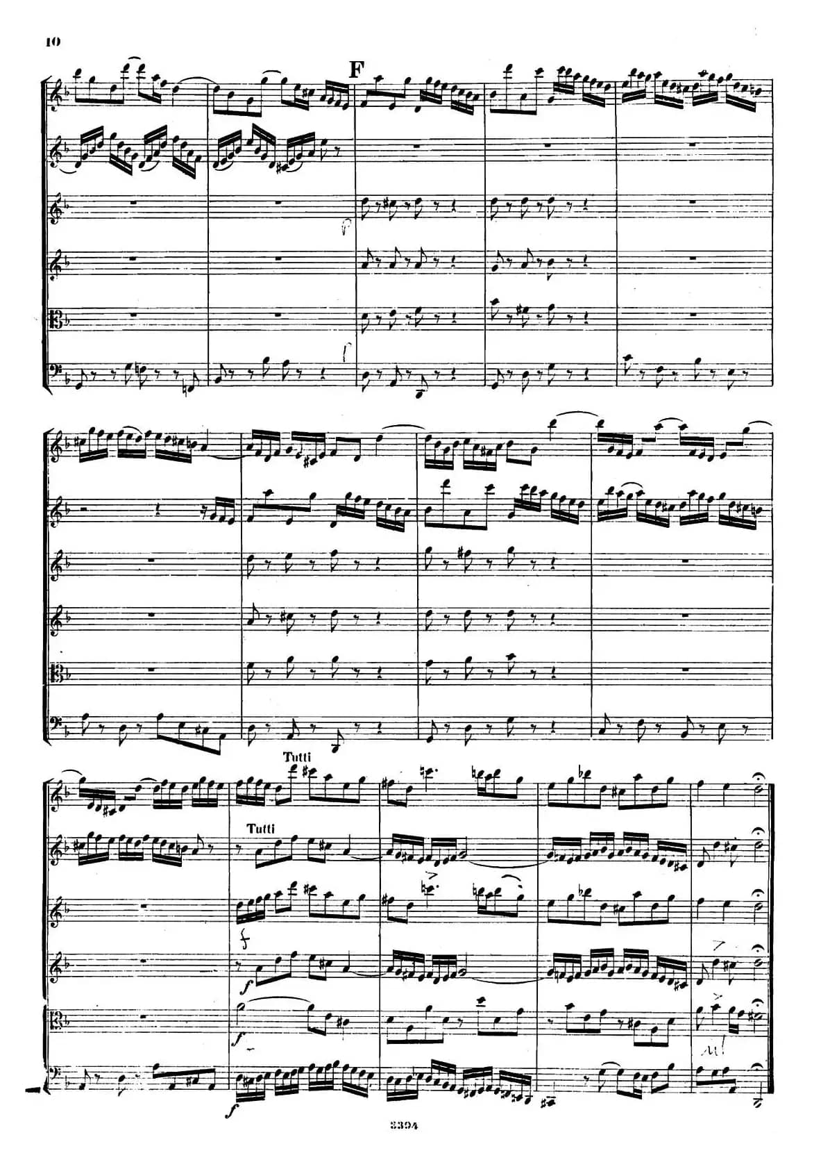 CONCERTO A DUE VIOLINI.（巴赫D小调二重协奏曲总谱）