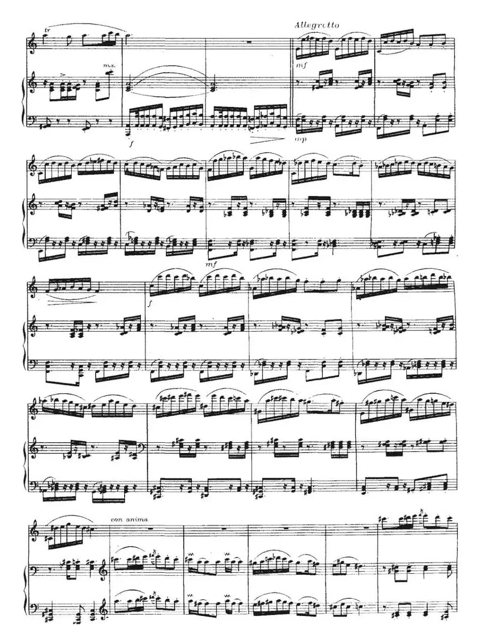 美丽的西域少女——引子与回旋（长笛+钢琴伴奏）