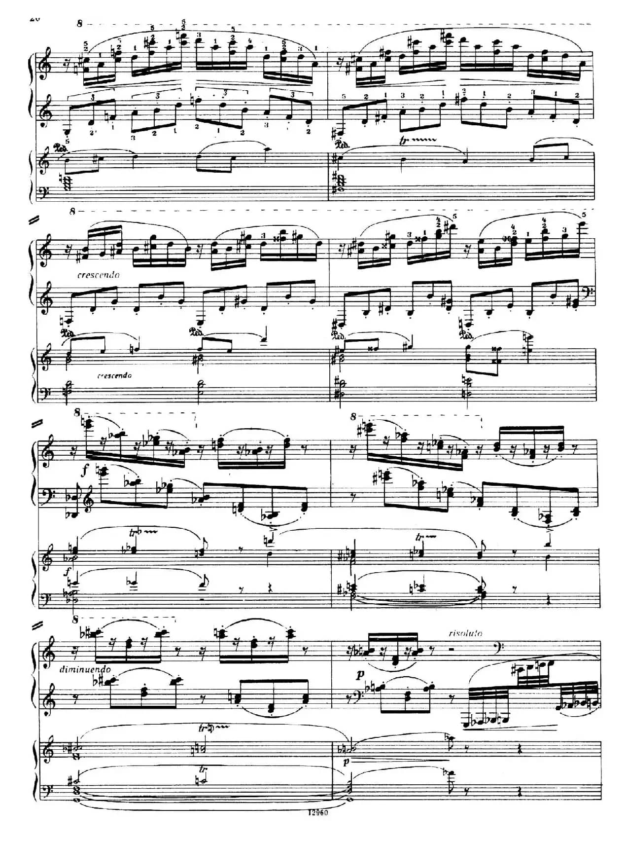 Piano Concerto No.2 in c Minor Op.50（c小调第二钢琴协奏曲·Ⅰ·双钢琴）