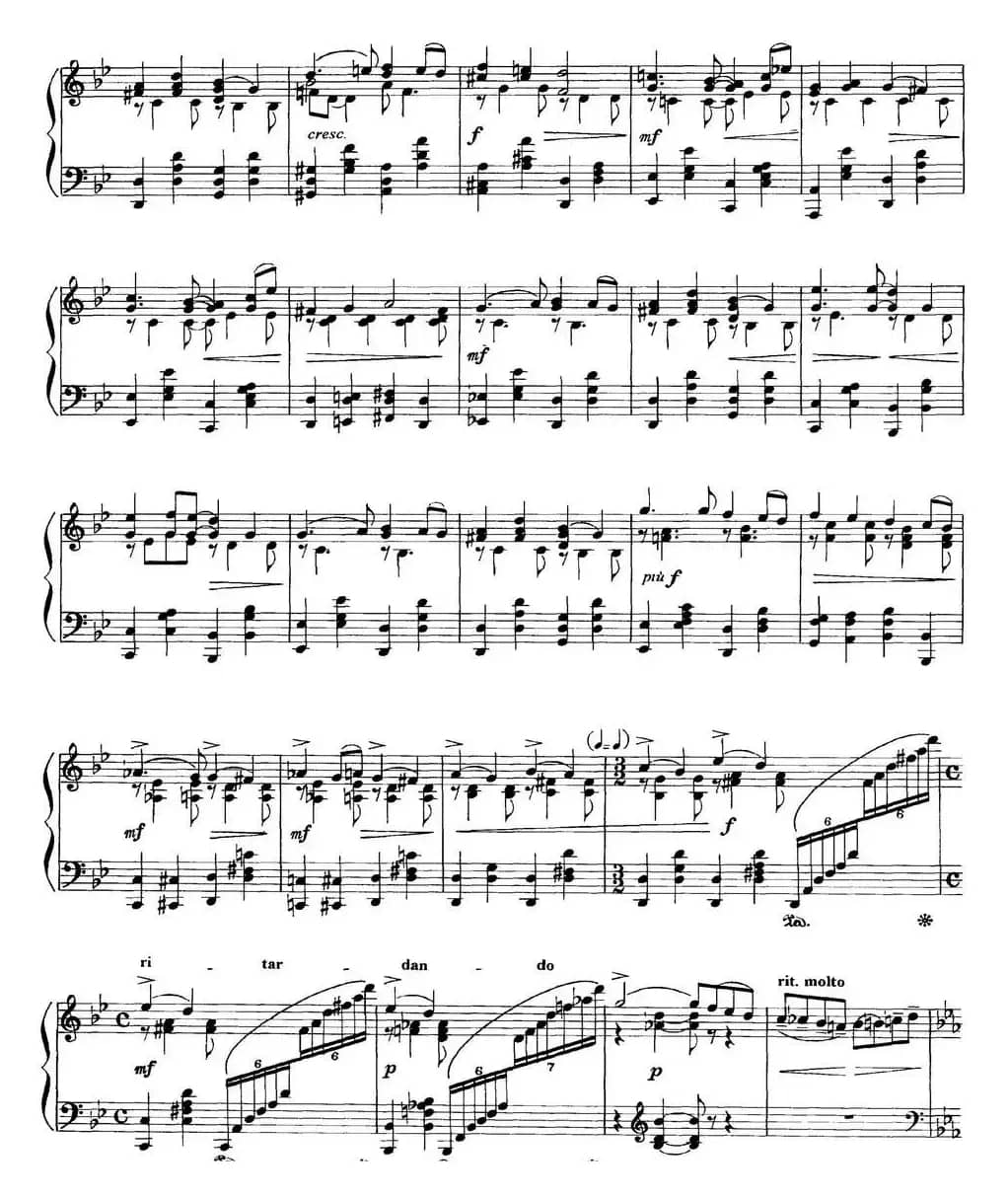 柴可夫斯基18首钢琴小品Op.72（17.Passe lointain）