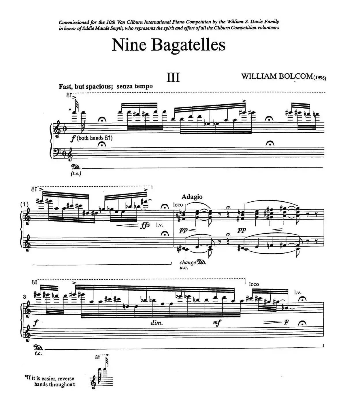 Nine Bagatelles （9首小品）（Ⅲ）
