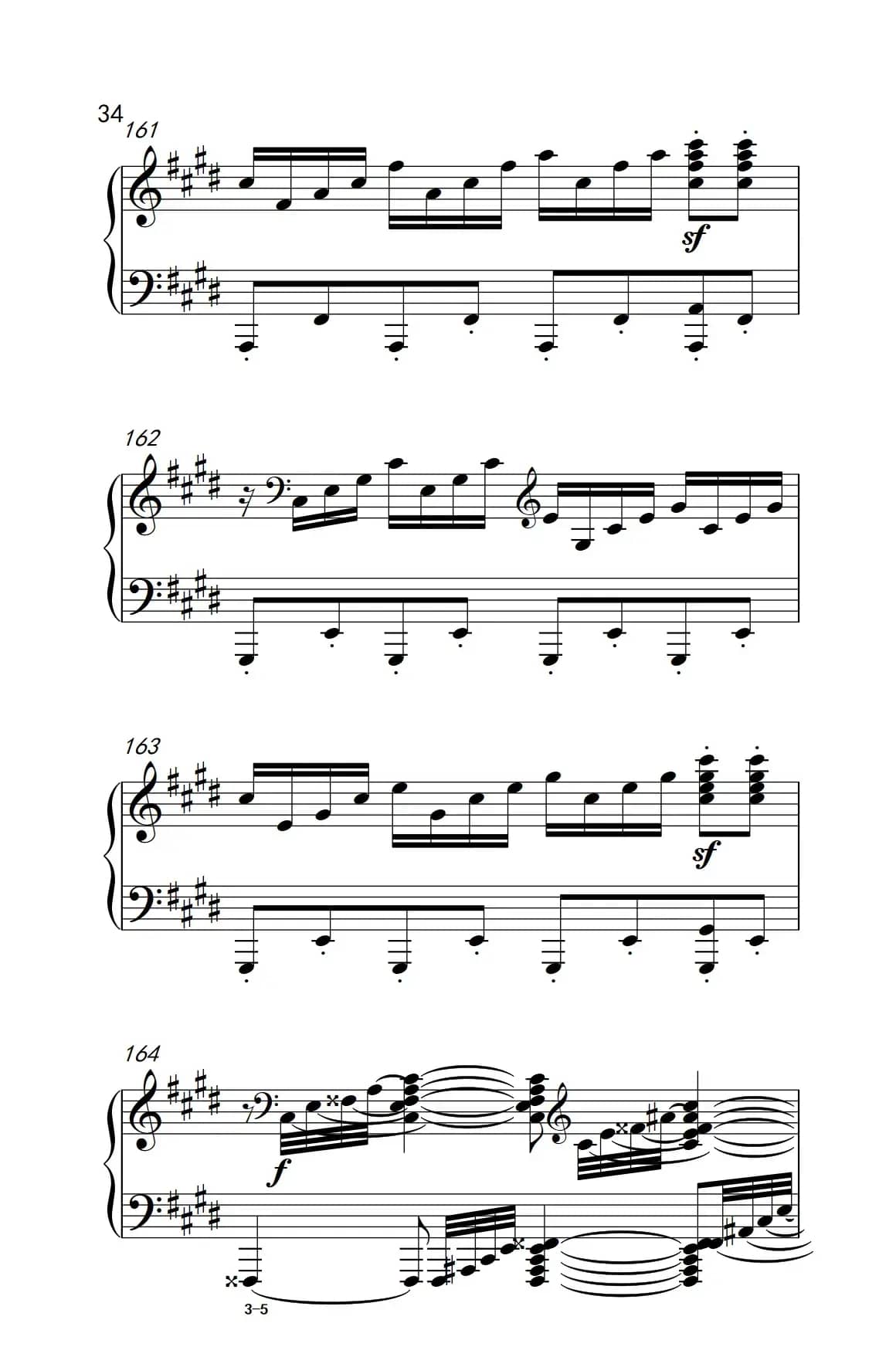 第十四号钢琴奏鸣曲（月光） 激动的急板