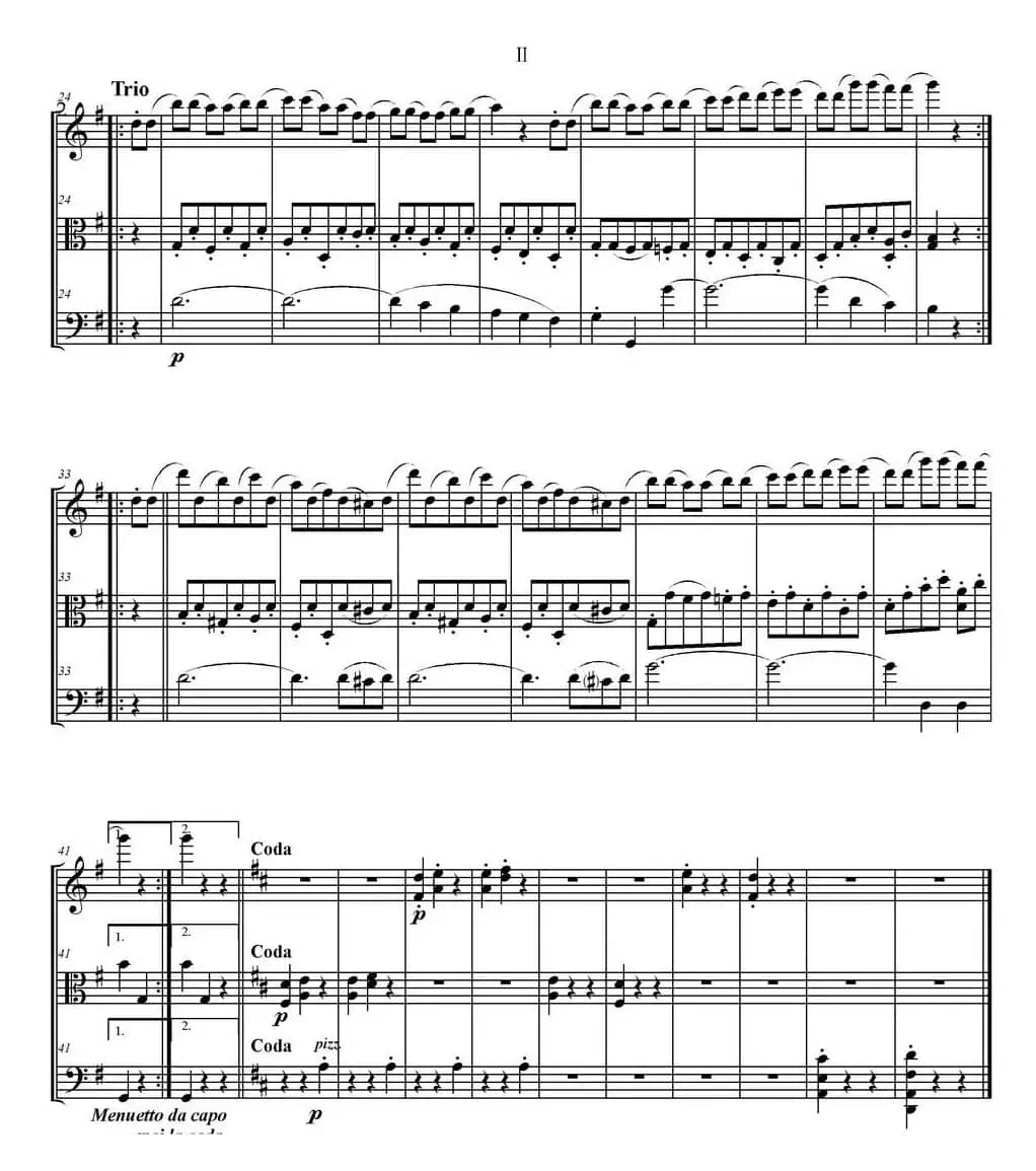 Serenate（String Trio）（D大调弦乐三重奏Op.8,II）