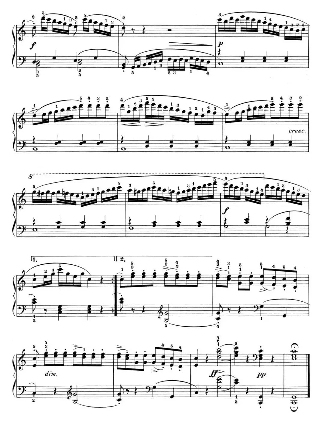 25首车尔尼Op.748练习曲（NO.1）