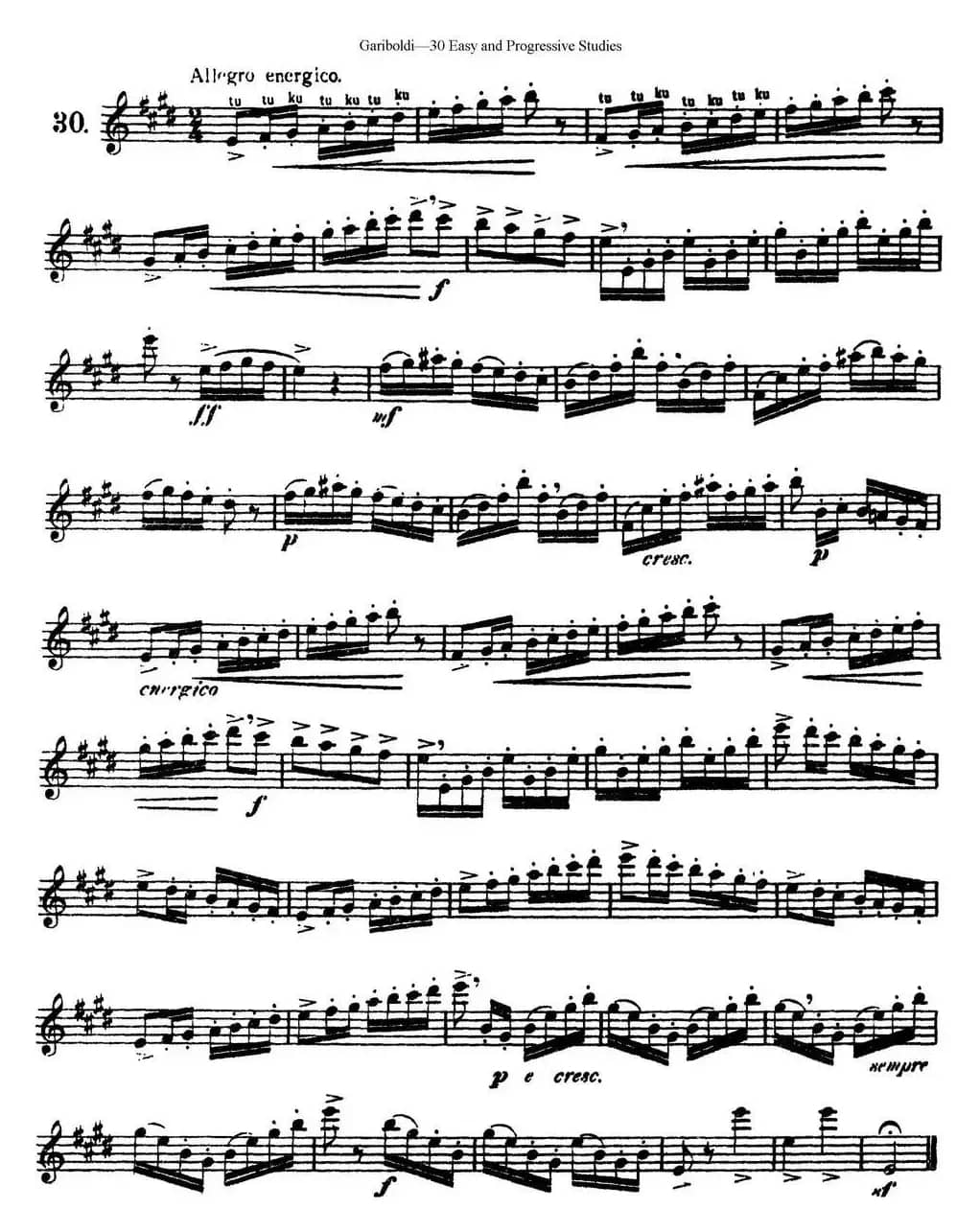 三十首基础及提高练习曲（NO.30）