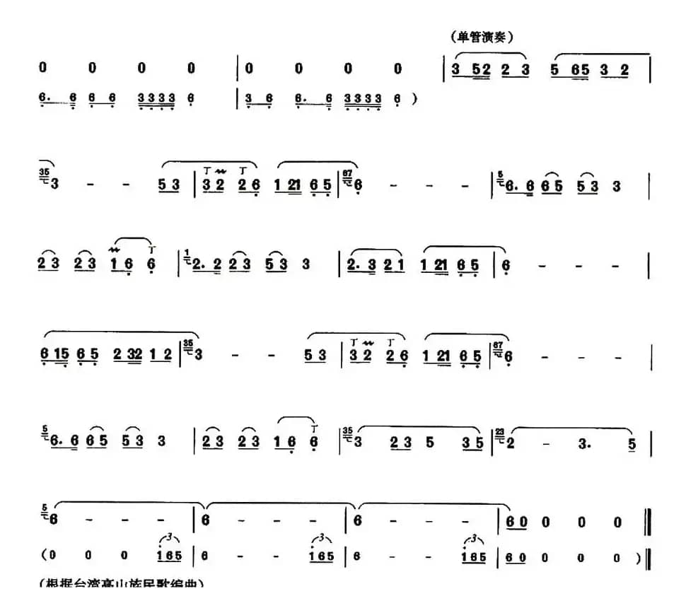 阿里山的姑娘（刘凤山编曲版）