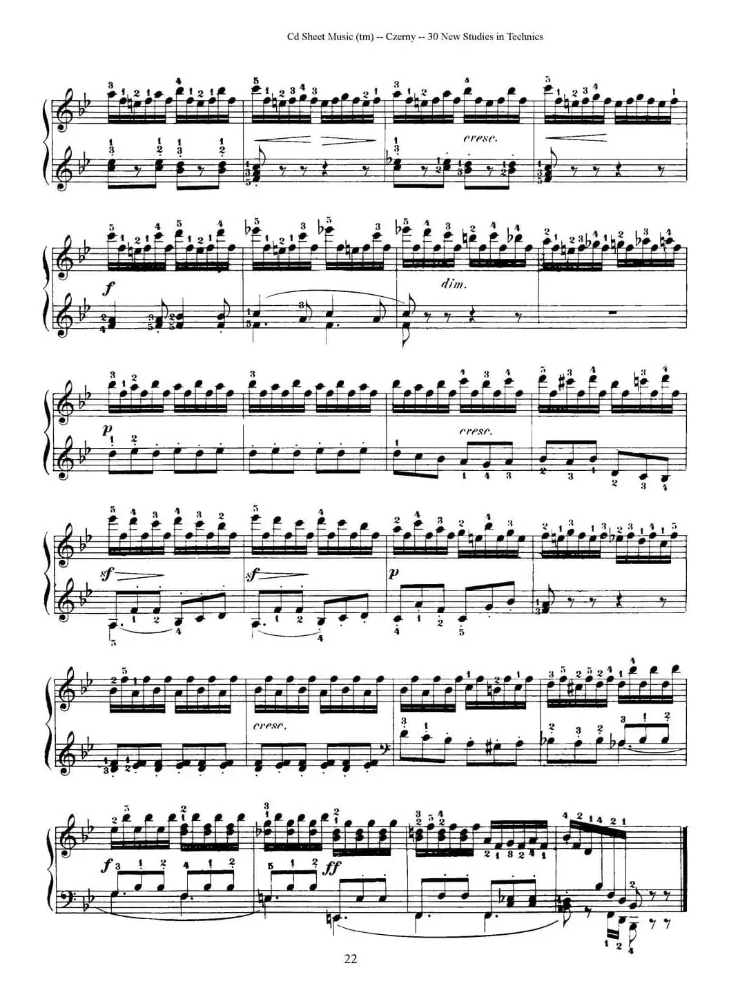 Czerny - 30 New Studies - 13（车尔尼Op849 - 30首练习曲）