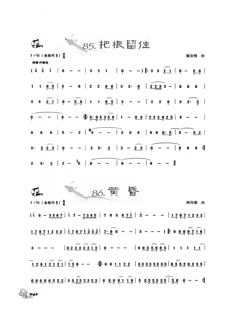 葫芦丝曲精选：把根留住 黄昏