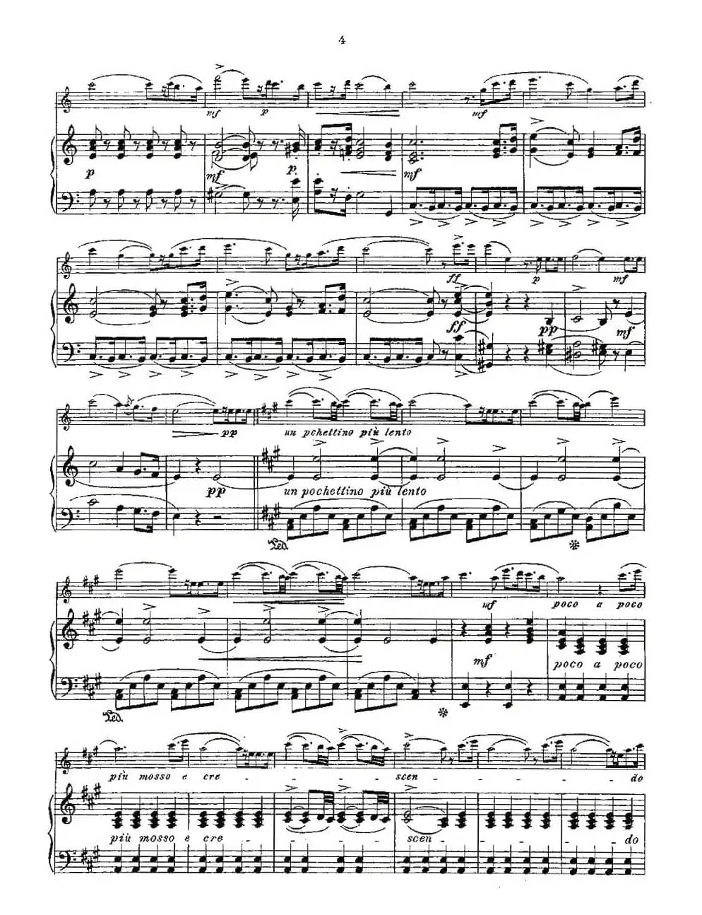 Opern-Transcriptionen.Op.45-3（长笛+钢琴伴奏）