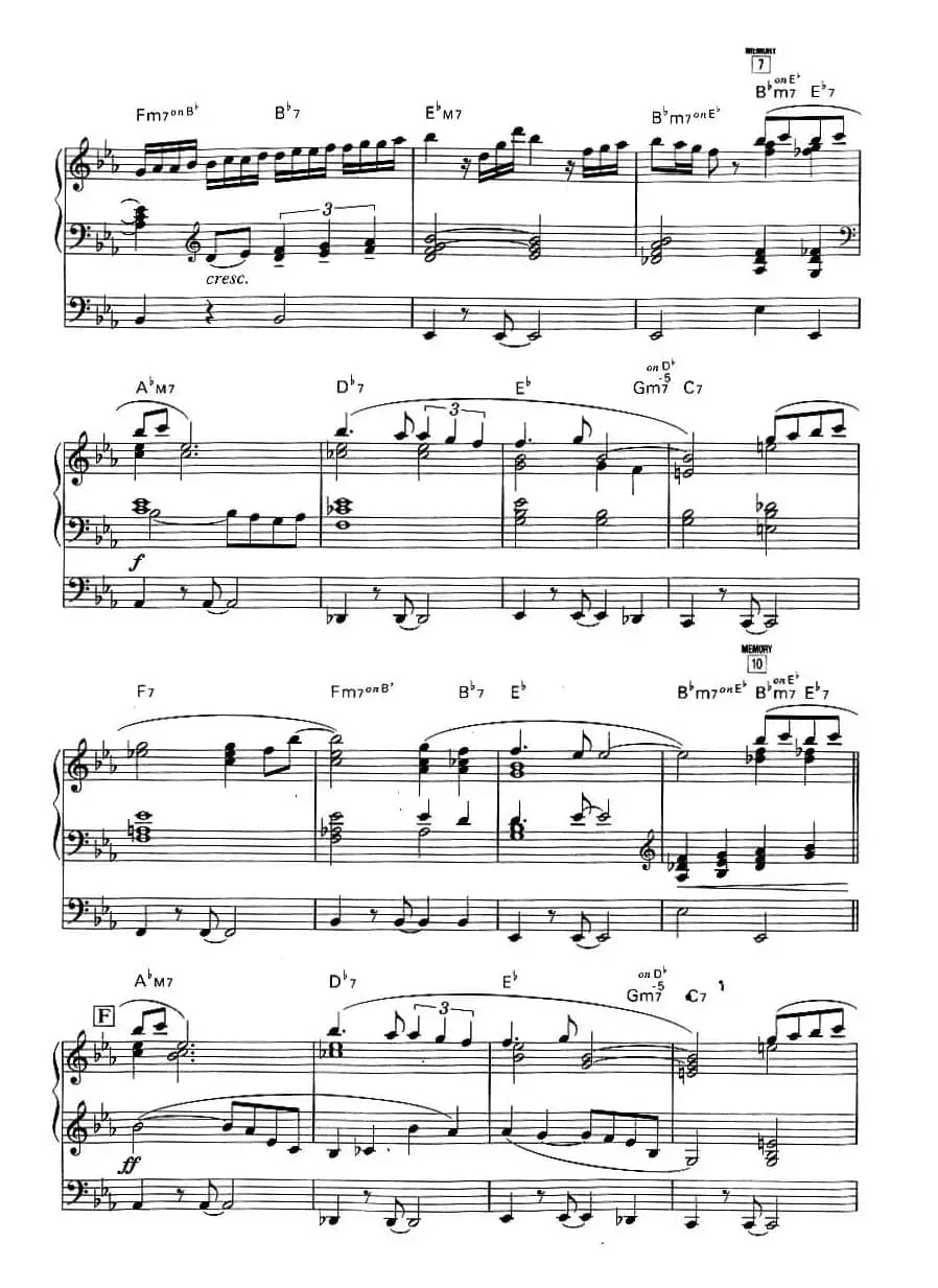 海沟（双排键电子琴谱）