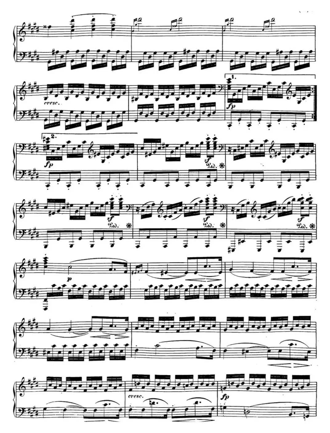 贝多芬钢琴奏鸣曲14 月光 升c小调 Op.27 No.2 C-sharp minor