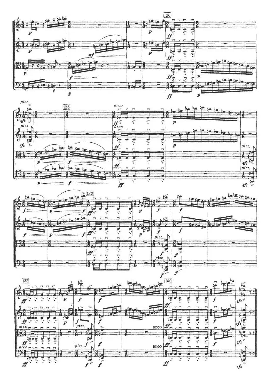 第三弦乐四重奏（第二乐章）