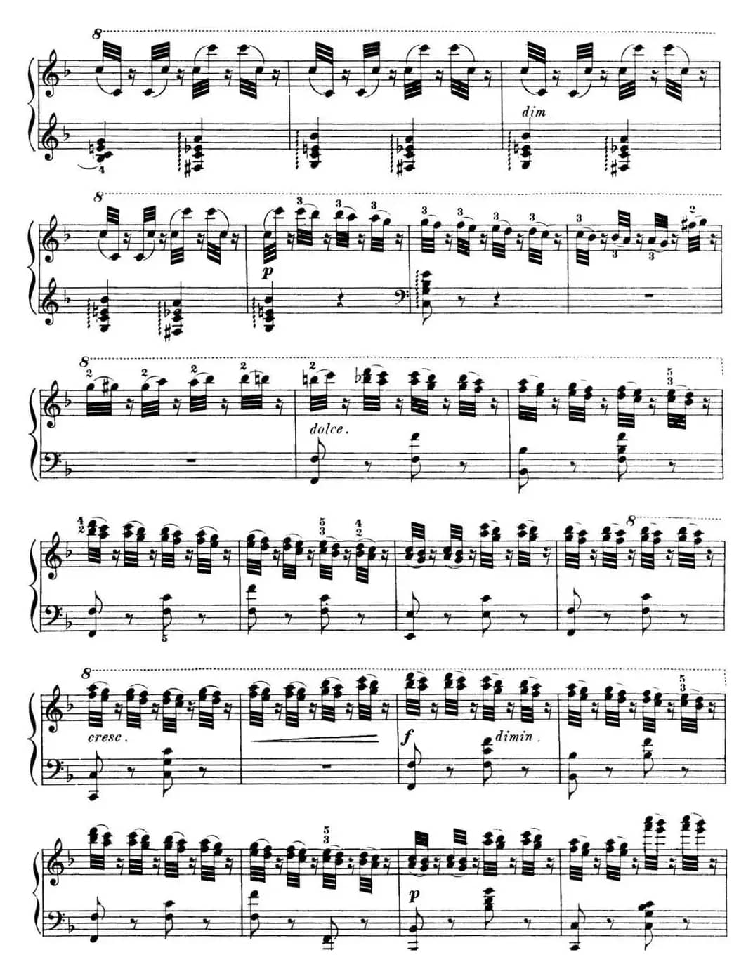 50首车尔尼Op.740钢琴手指灵巧技术练习曲（NO.30）