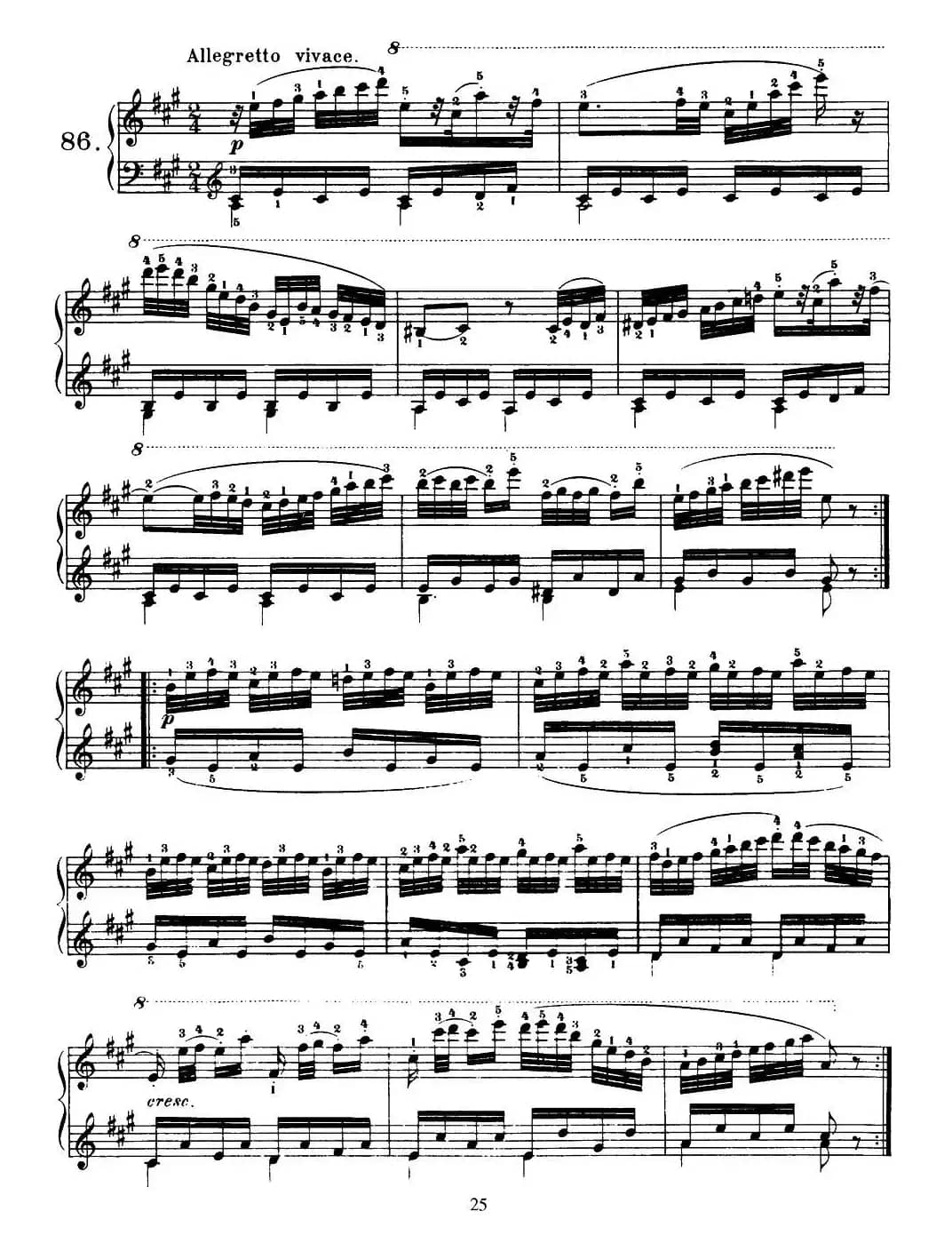 One Hundred and Ten Easy and Progressive Exercises Op.453(车尔尼110首简易练习曲 81——89)